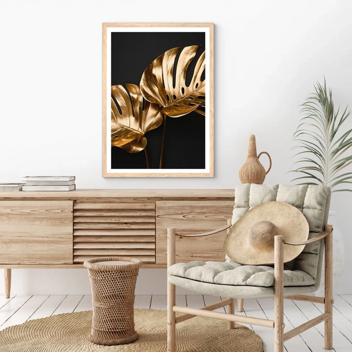 Een poster in een licht eiken lijst - De schatten van de natuur - 30x40 cm