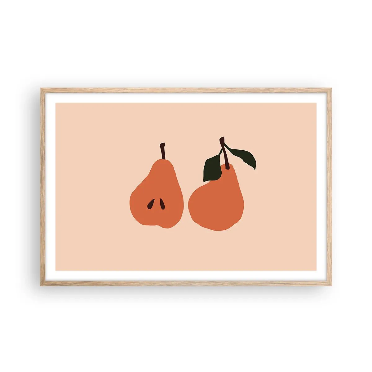 Een poster in een licht eiken lijst - Zoetheid zelf - 91x61 cm