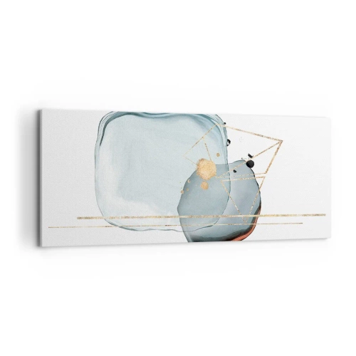 Schilderen op canvas - Een studie van druppels - 120x50 cm