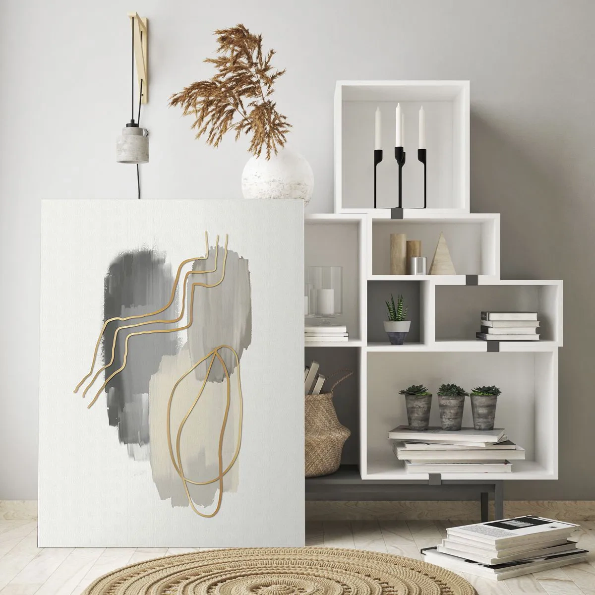 Schilderen op glas - Duur en beweging - 70x100 cm