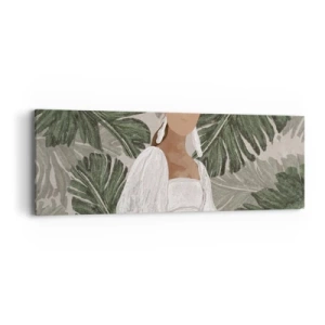 Schilderen op canvas - Exotisch portret - 90x30 cm