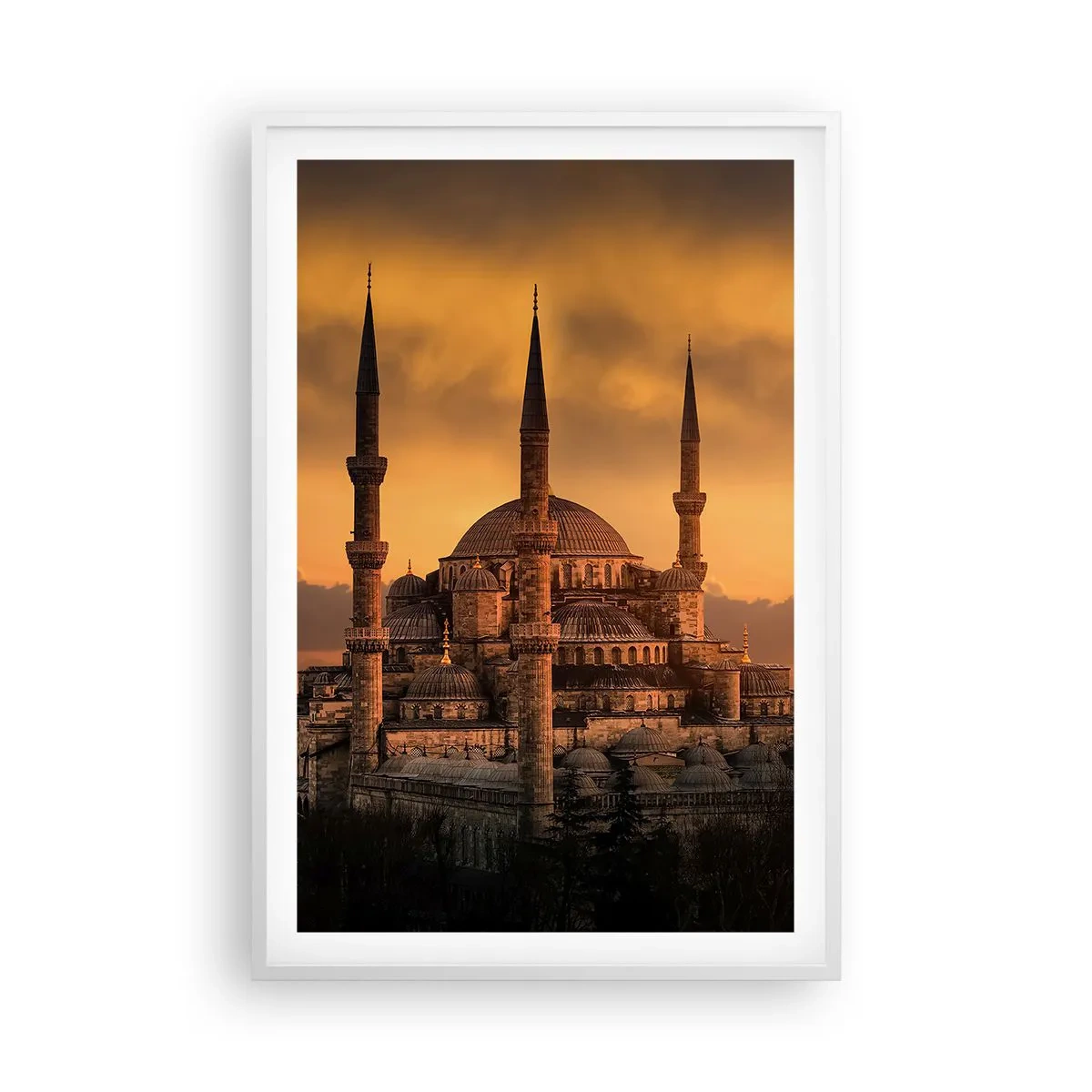 Poster in een witte lijst - God is geweldig - 61x91 cm