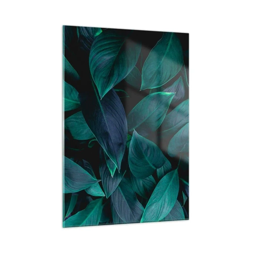 Schilderen op glas - Groen op zichzelf - 50x70 cm
