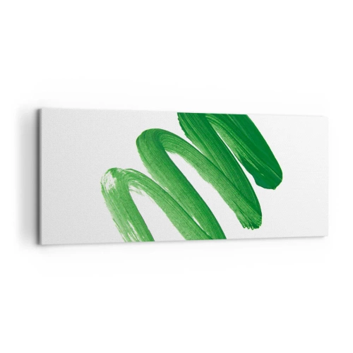 Schilderen op canvas - Groene grap - 120x50 cm