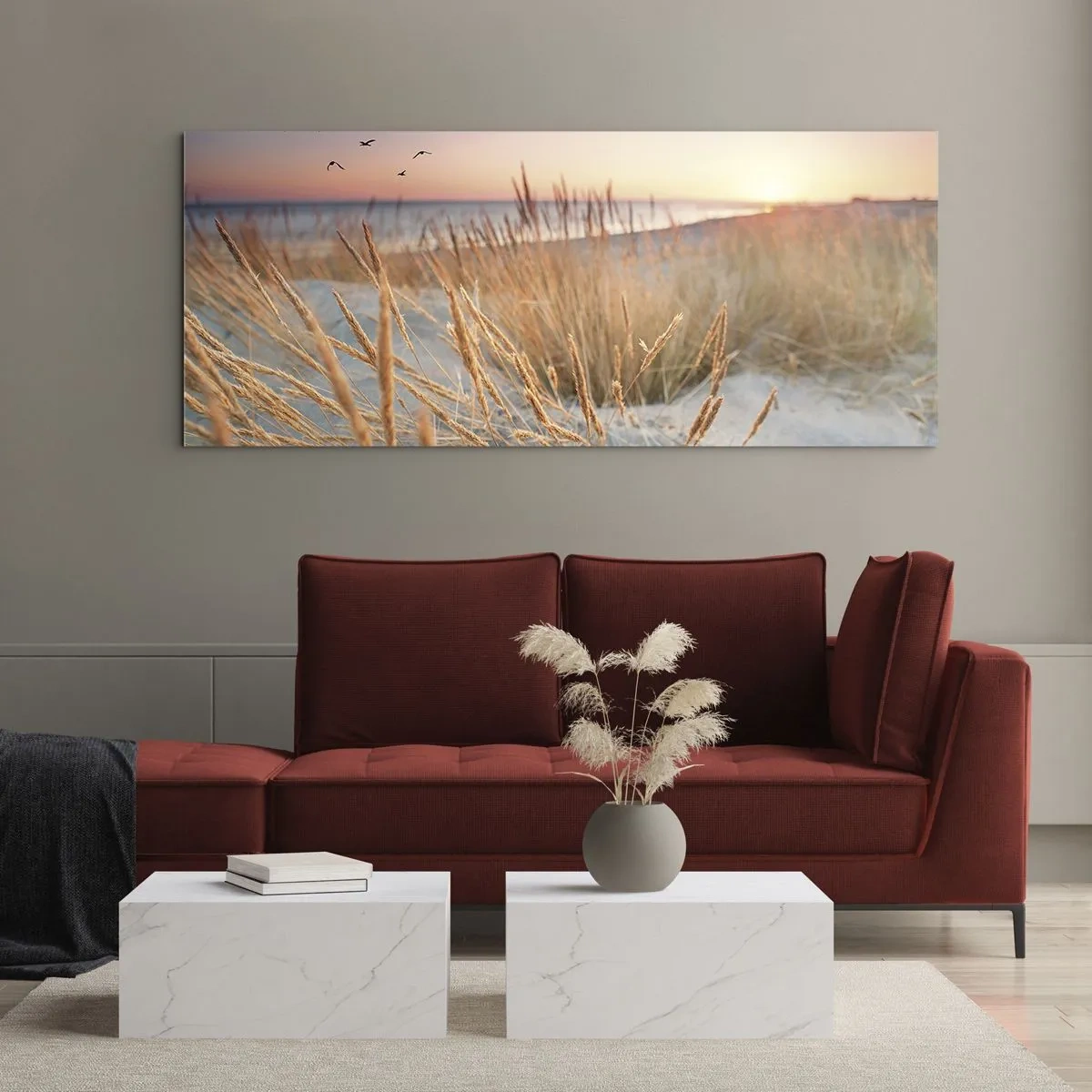 Schilderen op glas - Het Baltische slaapliedje - 120x50 cm