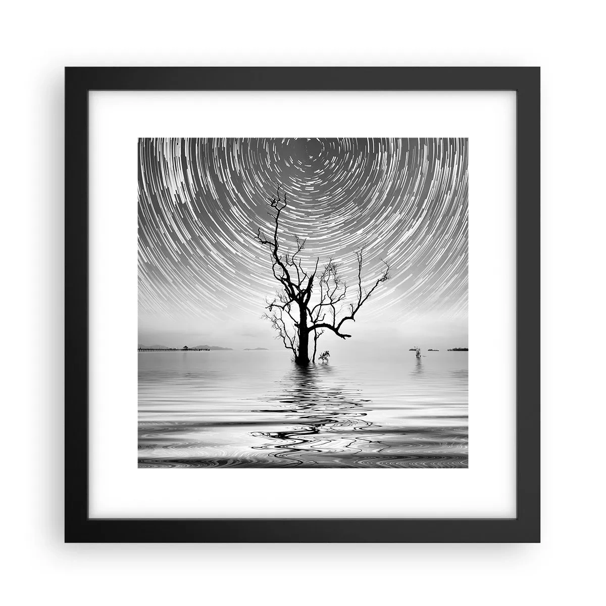 Poster in een zwarte lijst - Een symfonie van de natuur - 30x30 cm