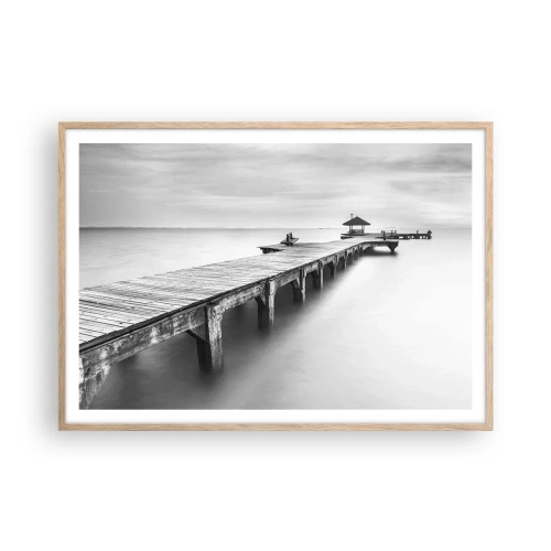 Een poster in een licht eiken lijst - In de verte - 100x70 cm