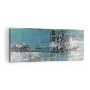 Schilderen op canvas - Water en lucht - 100x40 cm