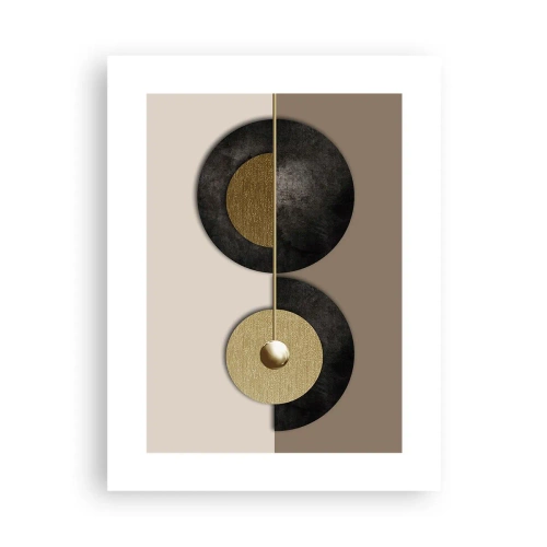 Poster - Variaties rond de cirkel - 30x40 cm