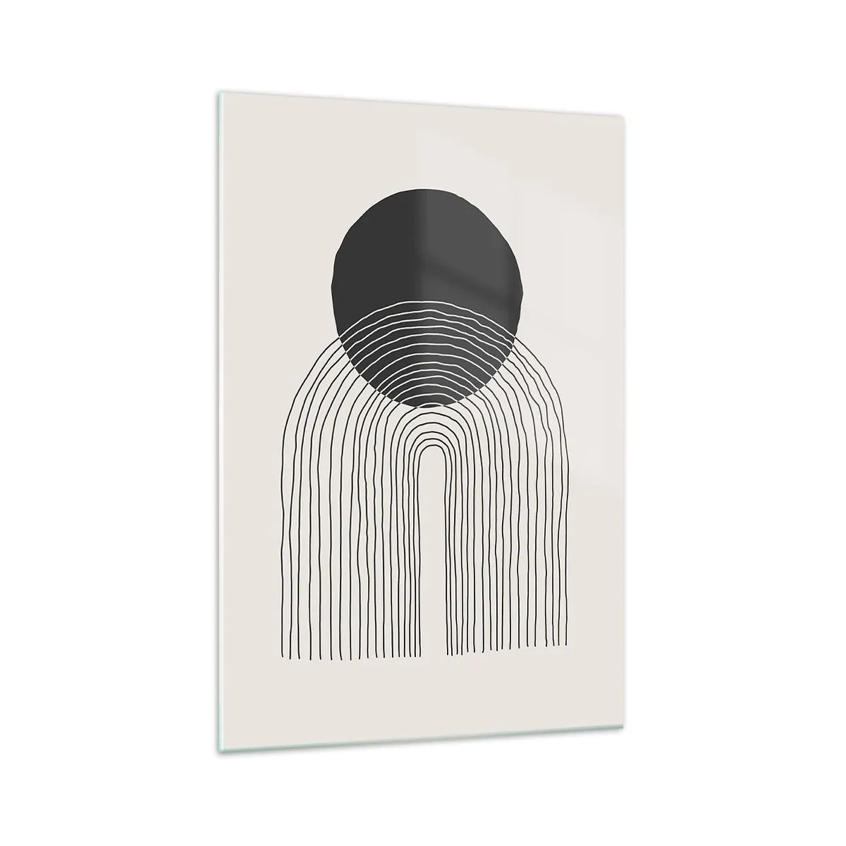 Schilderen op glas - Bibberen en vertrouwen - 70x100 cm