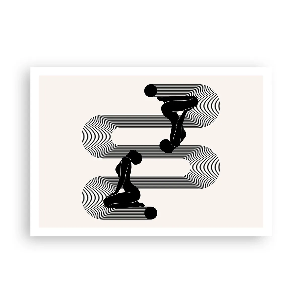 Poster - Sensuele symmetrie - 100x70 cm