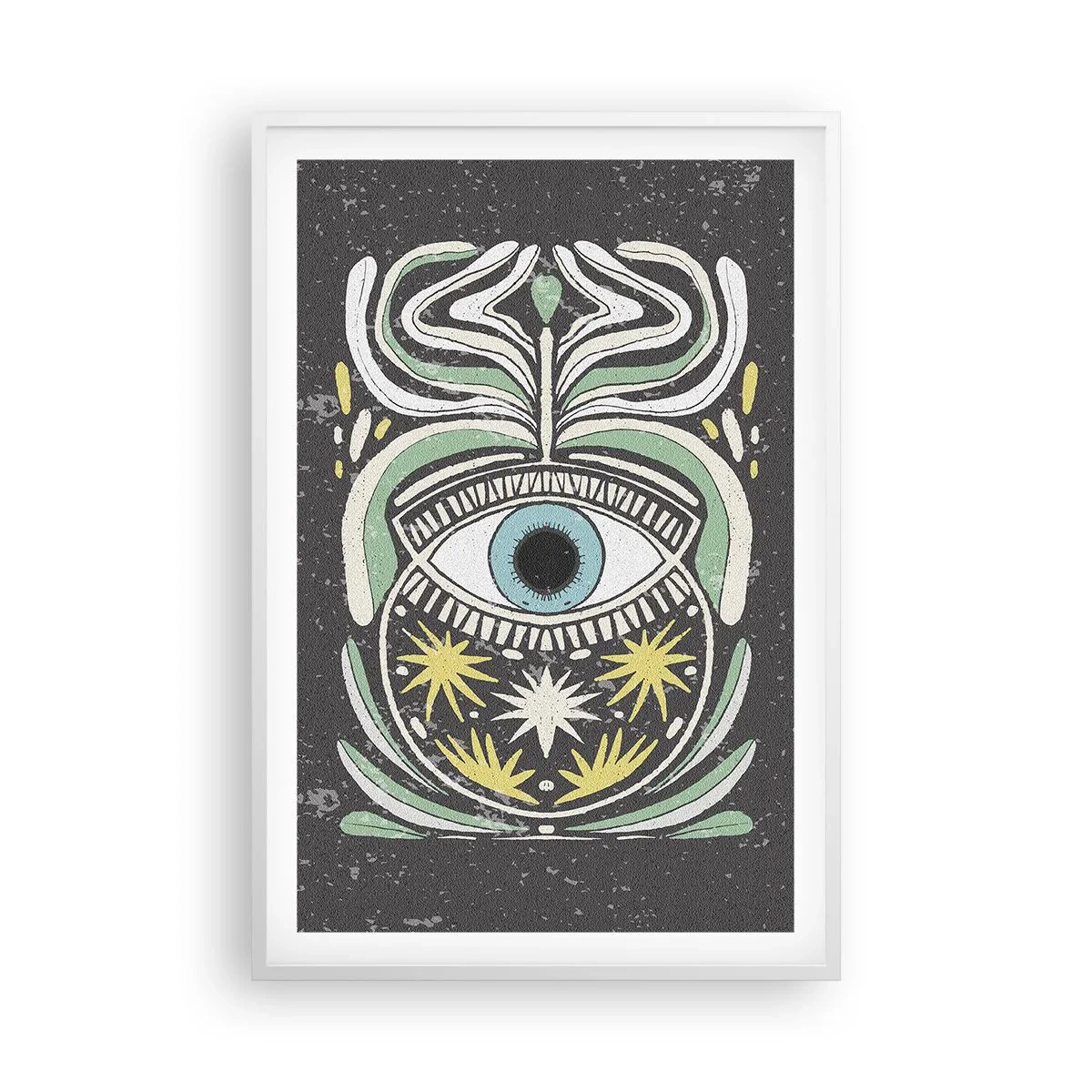 Poster in een witte lijst - Tribale rituelen - 61x91 cm