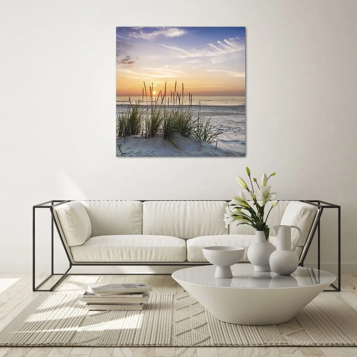 Schilderen op glas - Kijk, denk, voel - 50x50 cm