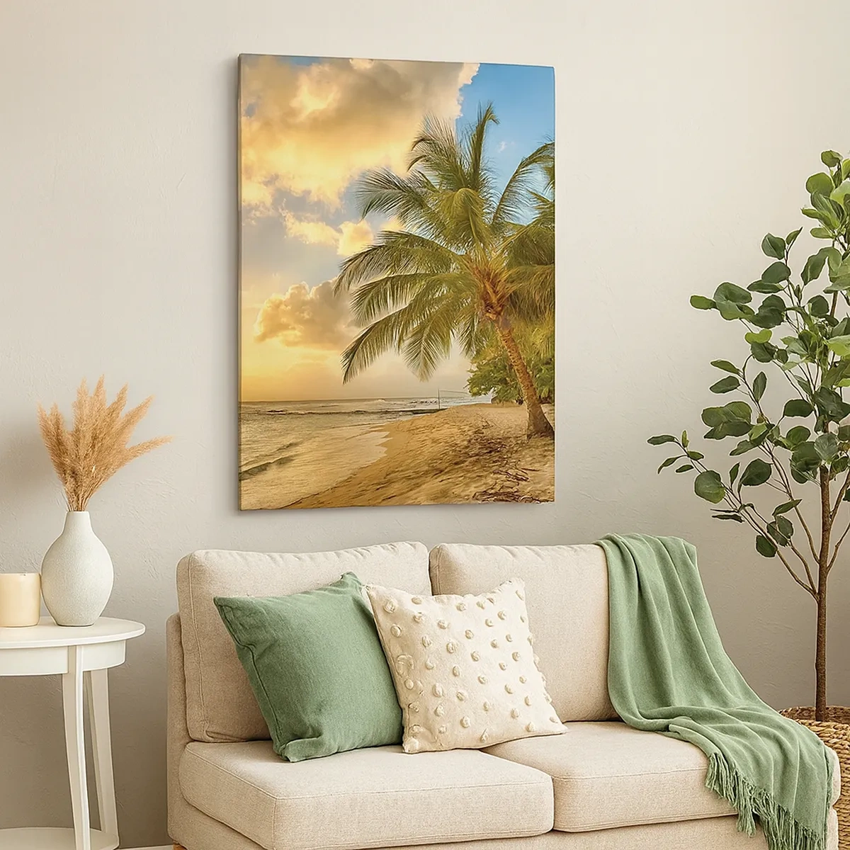 Schilderen op canvas - Eeuwige zomer, altijd vakantie - 50x70 cm