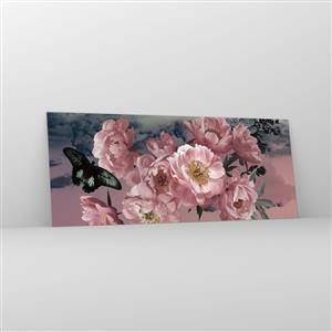 Schilderen op glas - Het hoogtepunt van de romantiek - 100x40 cm