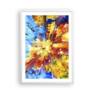 Poster in een witte lijst - In medias res - 50x70 cm