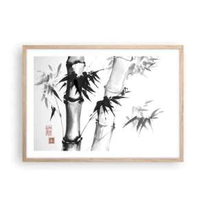 Een poster in een licht eiken lijst - Close-up op het oosten - 70x50 cm