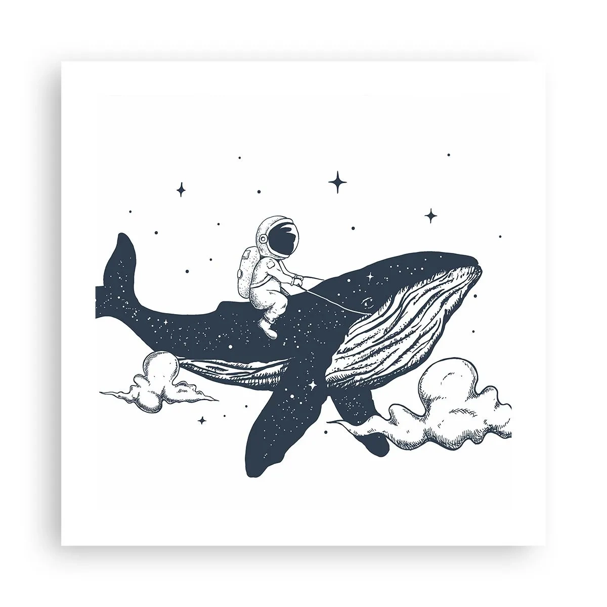 Poster - Ruimte avontuur - 50x50 cm