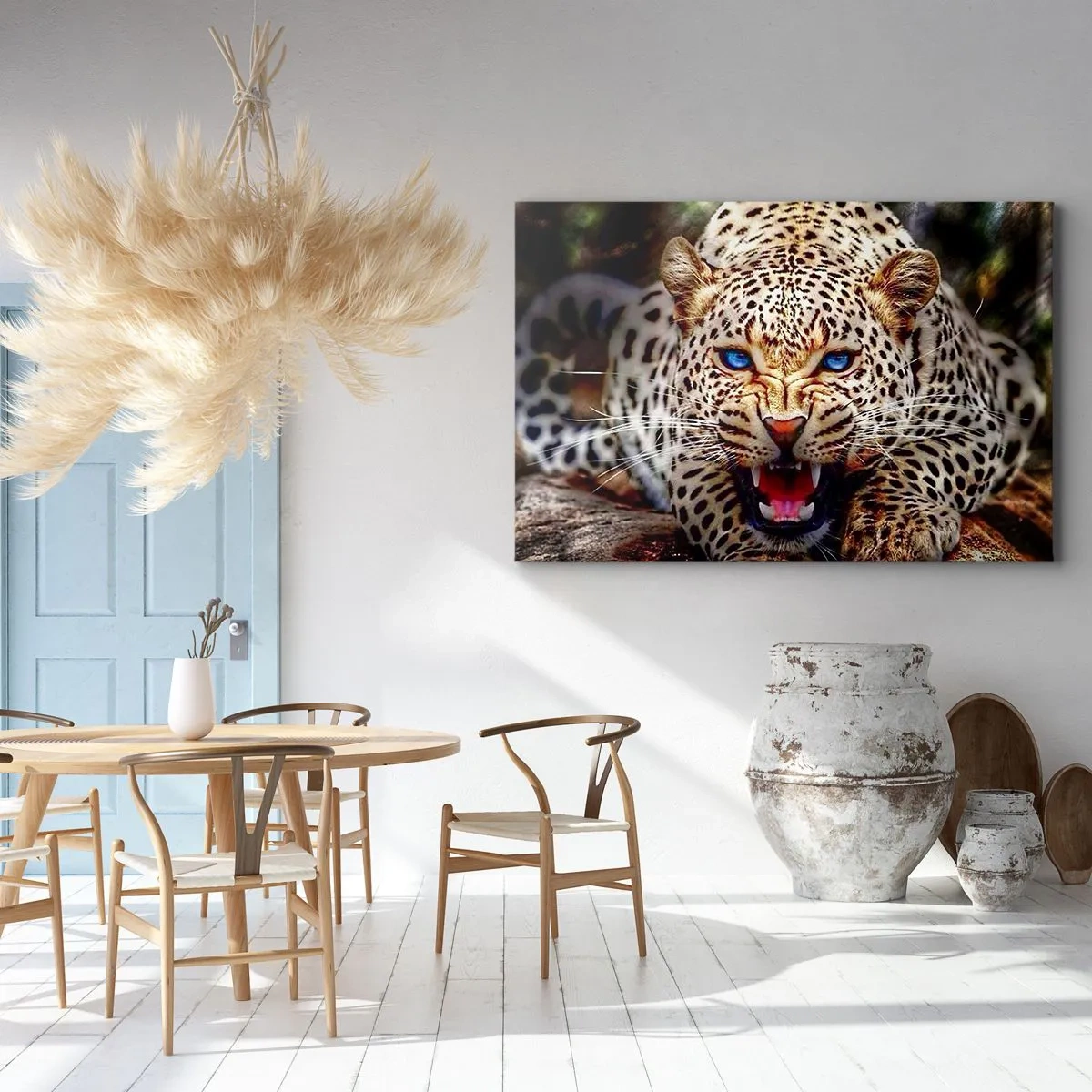 Schilderen op canvas - Boosheid schaadt de schoonheid niet - 120x80 cm