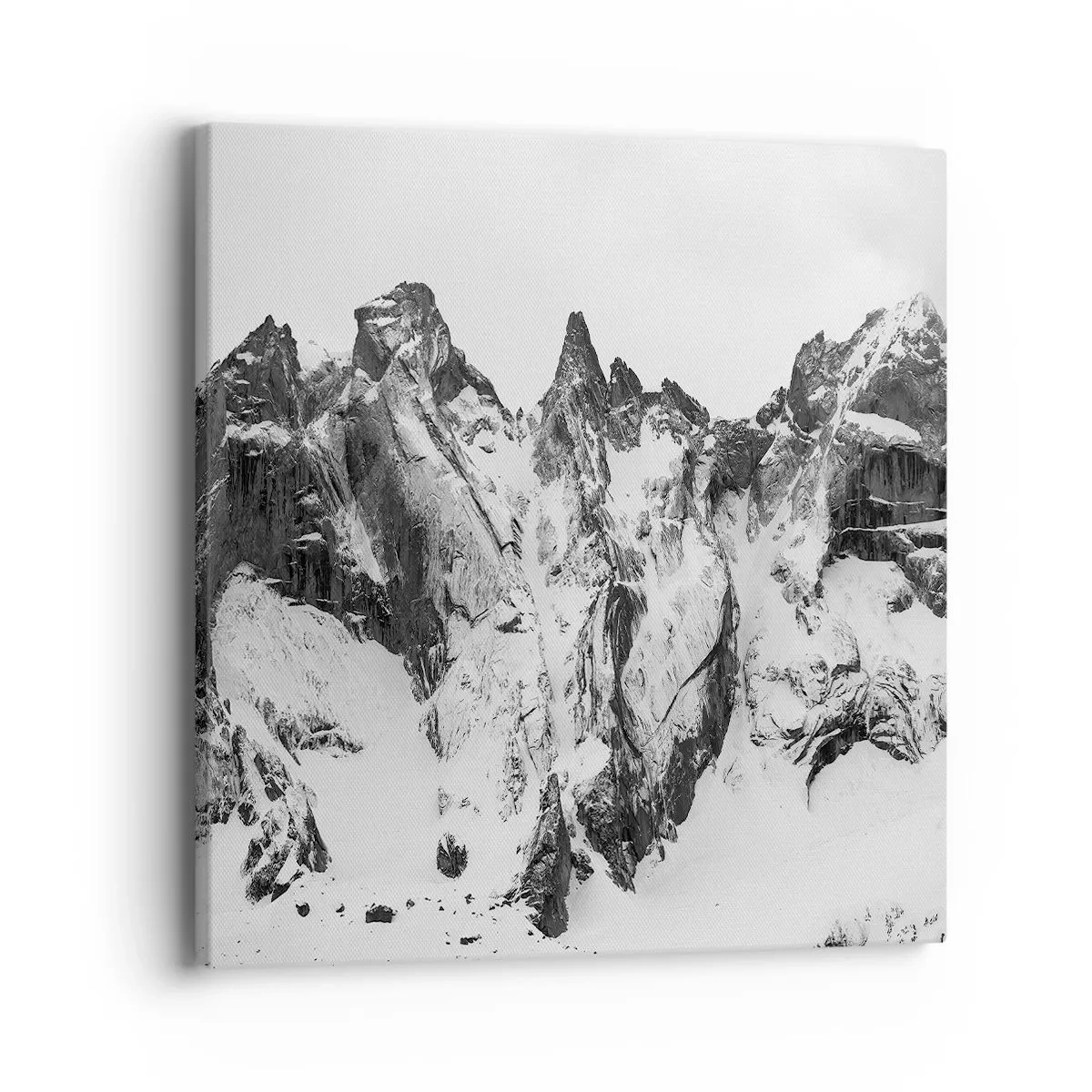 Schilderen op canvas - Granieten gevaarlijke nok - 40x40 cm