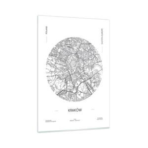 Schilderen op glas - Anatomie van Krakau - 80x120 cm