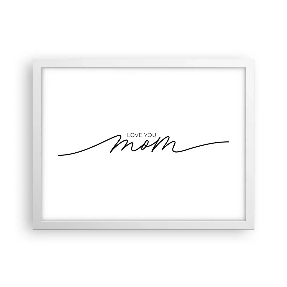 Poster in een witte lijst - Grote emotie - 40x30 cm