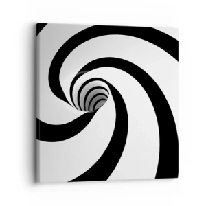 Schilderen op canvas - Toegeven aan de draaikolk? - 30x30 cm