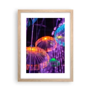 Een poster in een licht eiken lijst - Lichte fontein - 30x40 cm