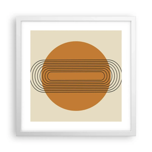 Poster in een witte lijst - Perfect plan - 40x40 cm