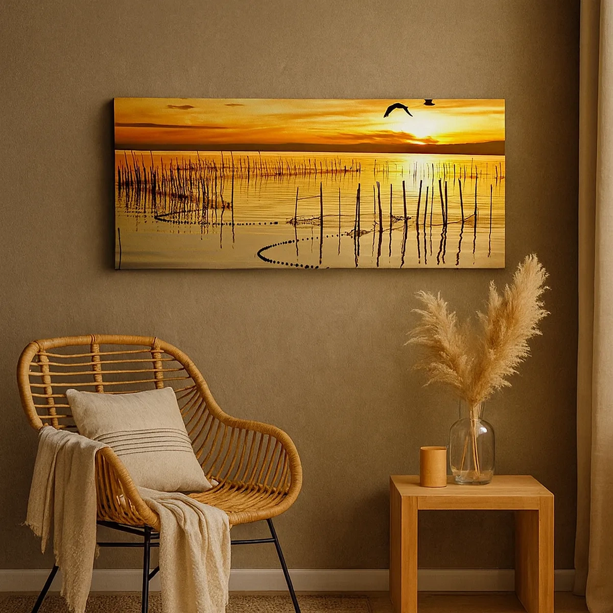 Schilderen op canvas - In de visserij - 30x30 cm