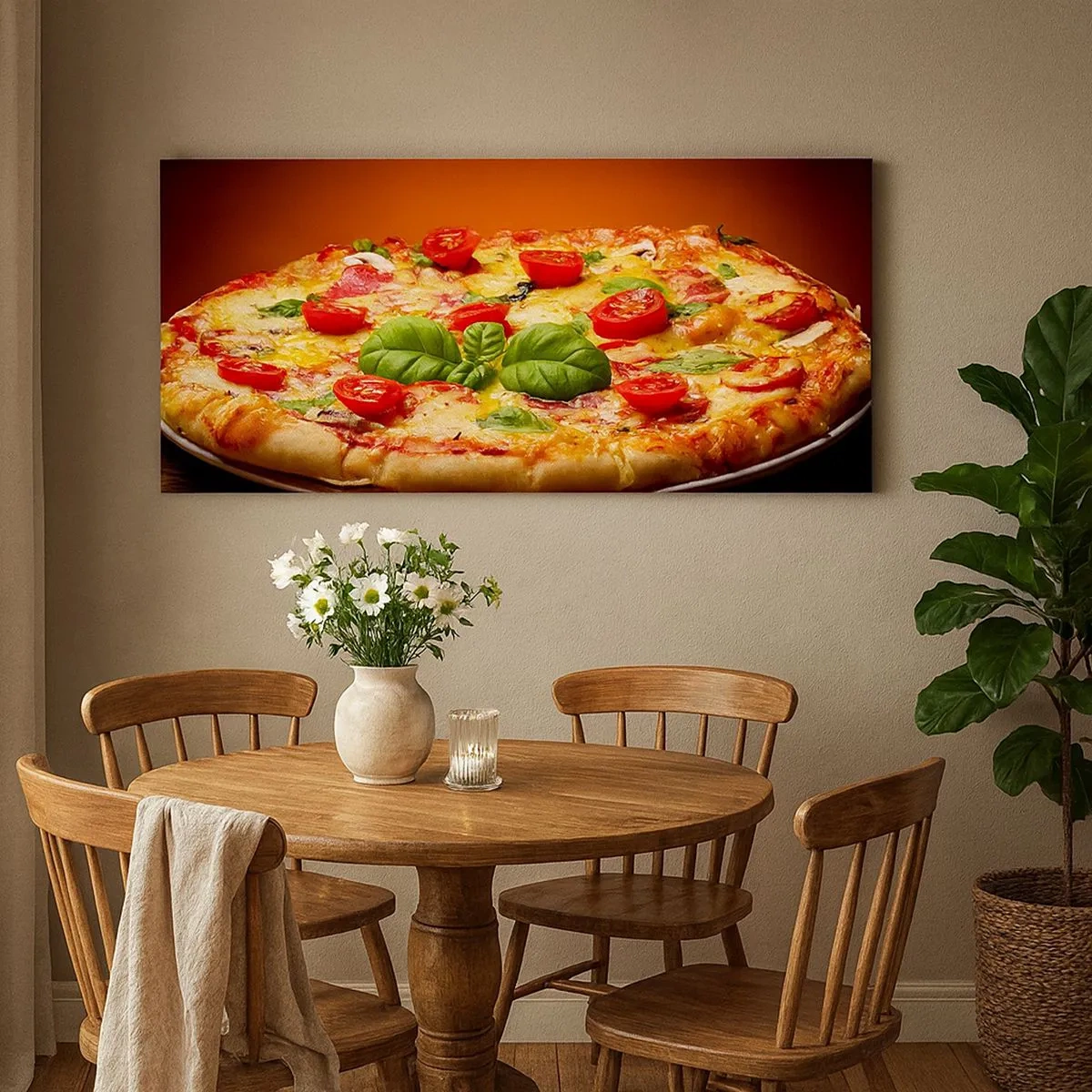 Schilderen op canvas - Mama Mia! - 100x40 cm