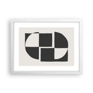 Poster in een witte lijst - Antithese - synthese - 40x30 cm
