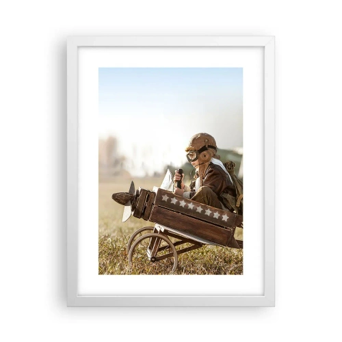 Poster in een witte lijst - Begin naar een droom - 30x40 cm