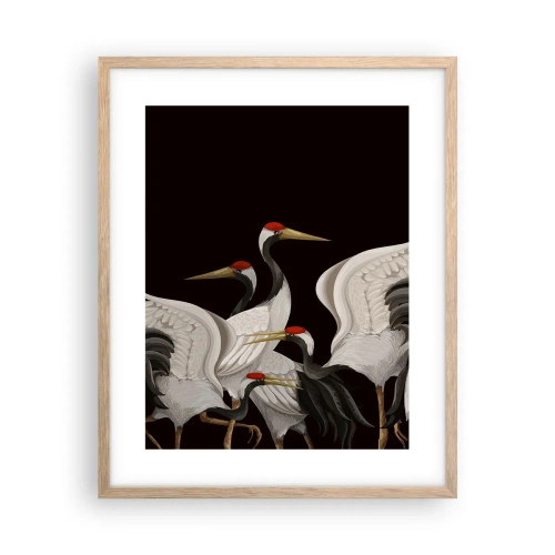 Een poster in een licht eiken lijst - Vogel spullen - 40x50 cm