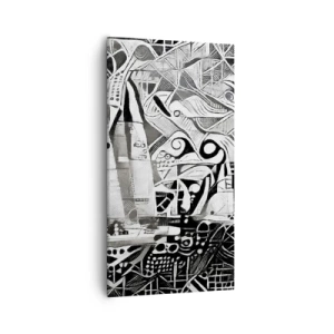 Schilderen op canvas - Tussen de golven - 55x100 cm