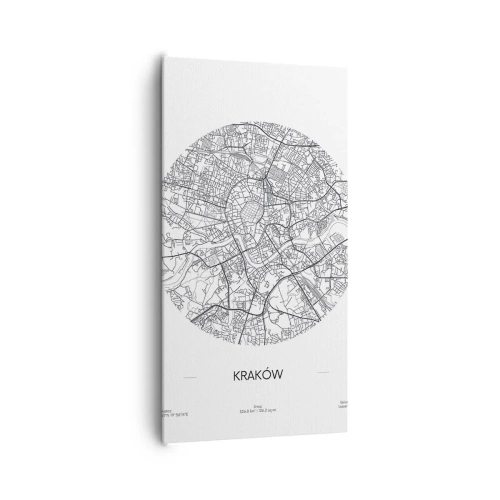 Schilderen op canvas - Anatomie van Krakau - 65x120 cm