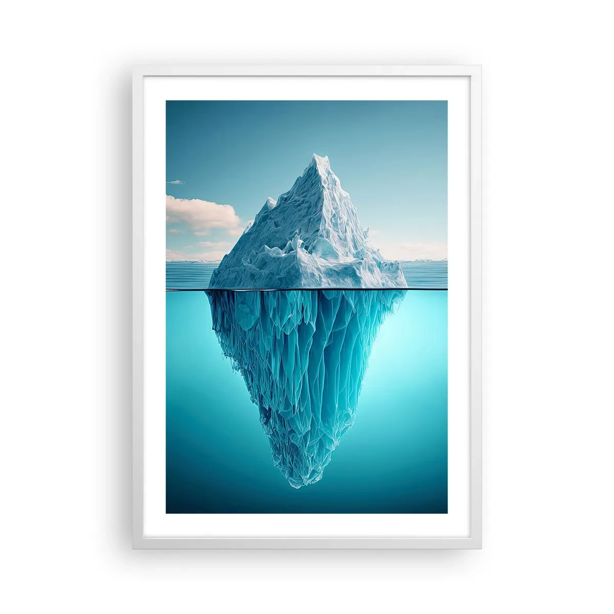 Poster in een witte lijst - Koningin van het ijs - 50x70 cm