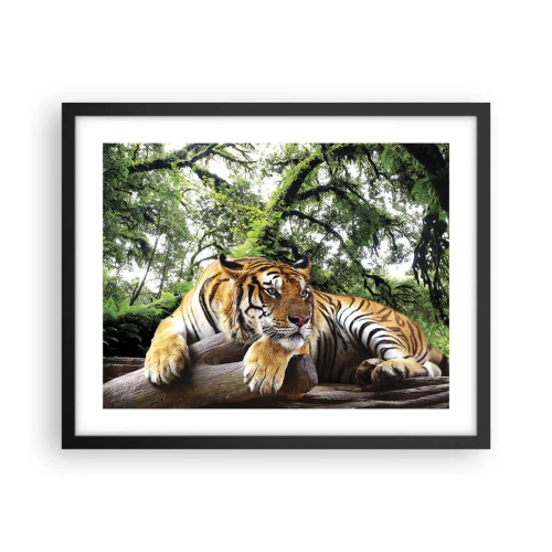 Poster in een zwarte lijst - Met vriendelijke groet - 50x40 cm