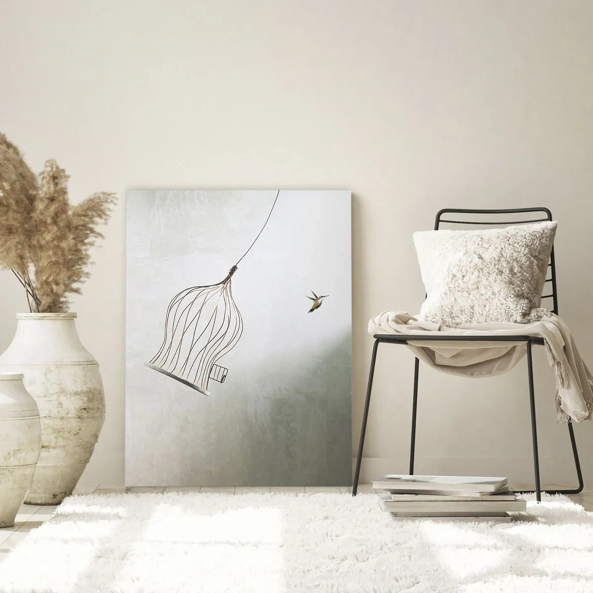 Schilderen op glas - In je element - 50x70 cm