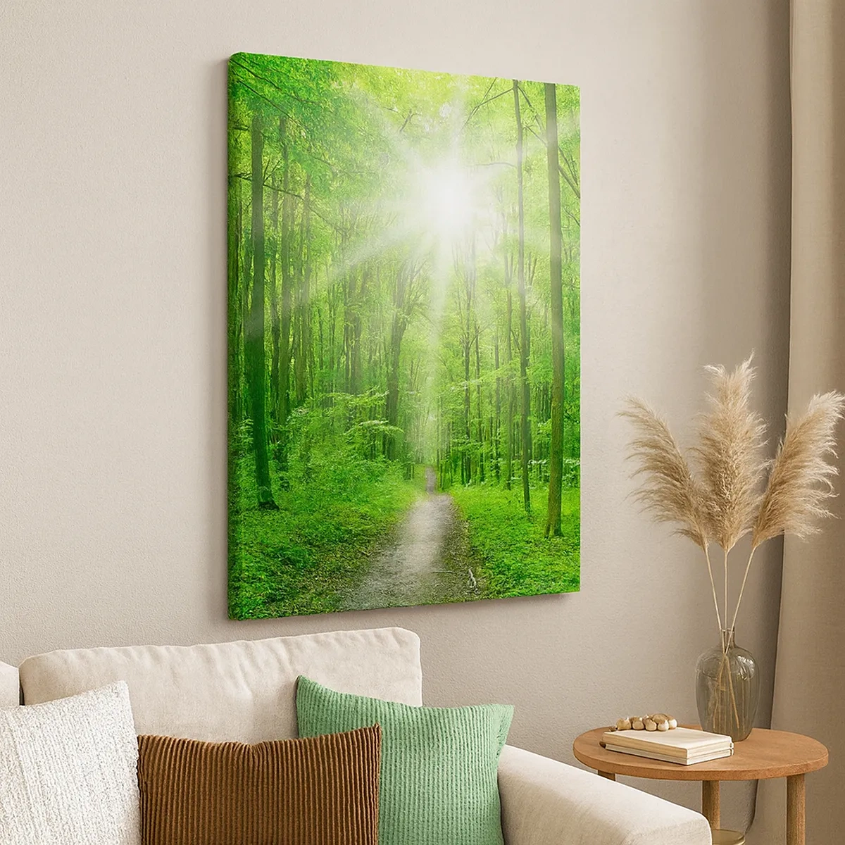 Schilderen op canvas - De groene kathedraal - 50x70 cm