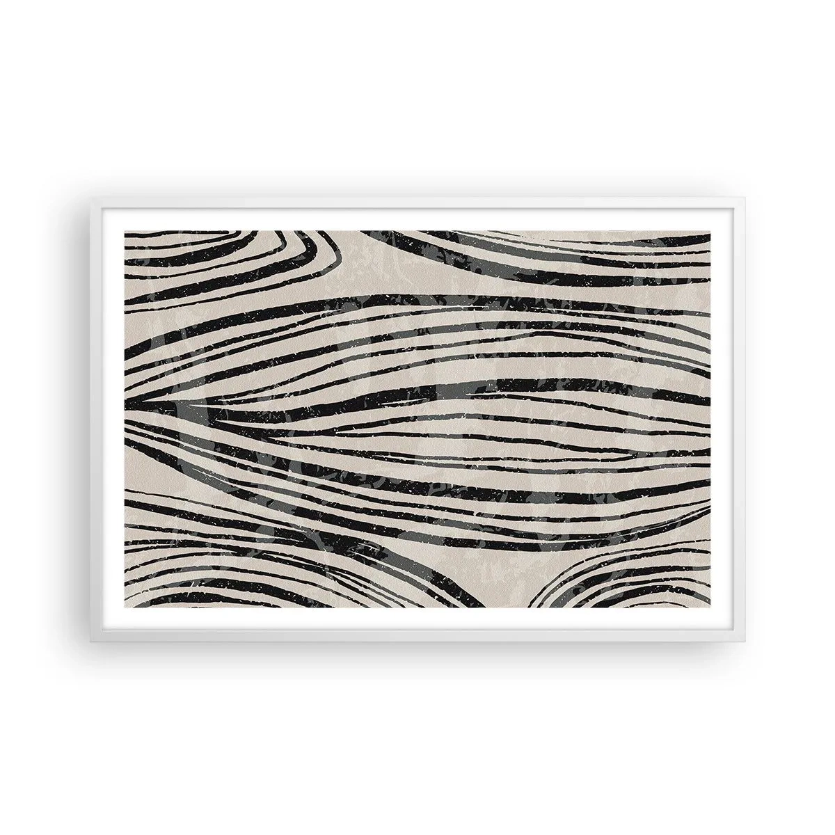 Poster in een witte lijst - Lijnoverstromingsvlakte - 91x61 cm