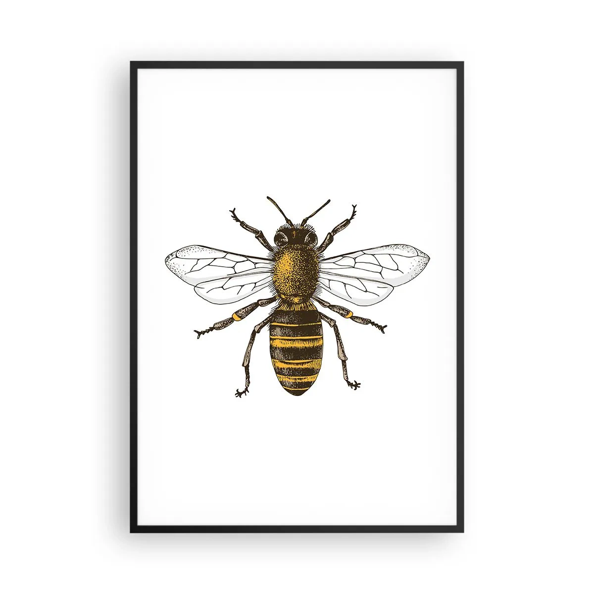 Poster in een zwarte lijst - Mooi en goed - 70x100 cm