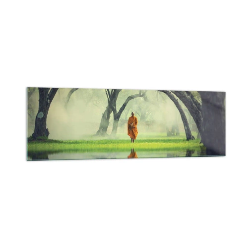 Schilderen op glas - Op weg naar verlichting - 160x50 cm