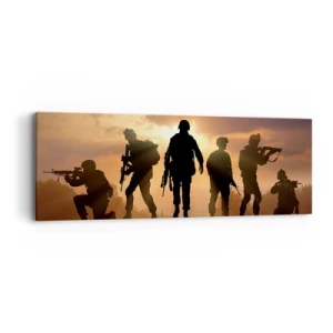 Schilderen op canvas - Brothers in arms - 90x30 cm