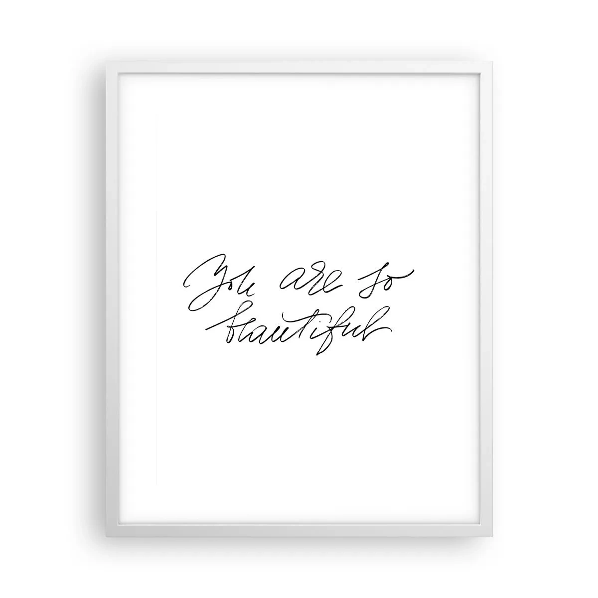 Poster in een witte lijst - Geloof het echt... - 40x50 cm