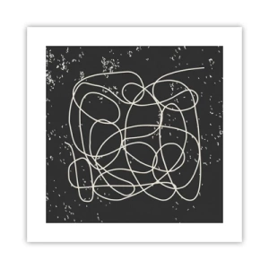 Poster - Dwalende gedachten - 40x40 cm