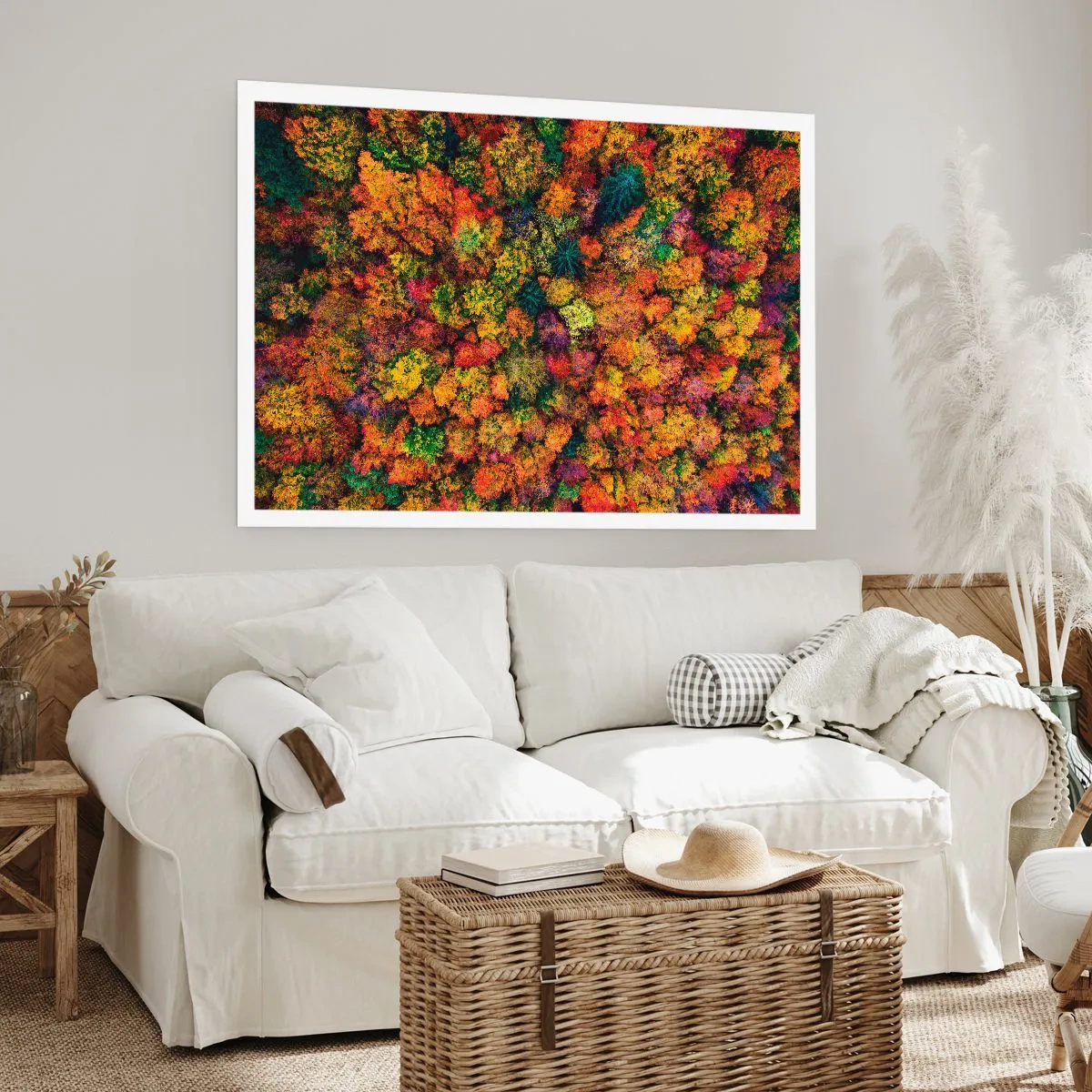 Poster - Boeket herfstbomen - 100x70 cm