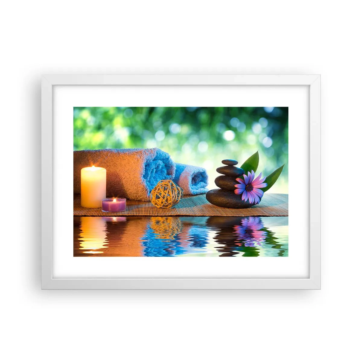 Poster in een witte lijst - Tijd voor het lichaam - 40x30 cm