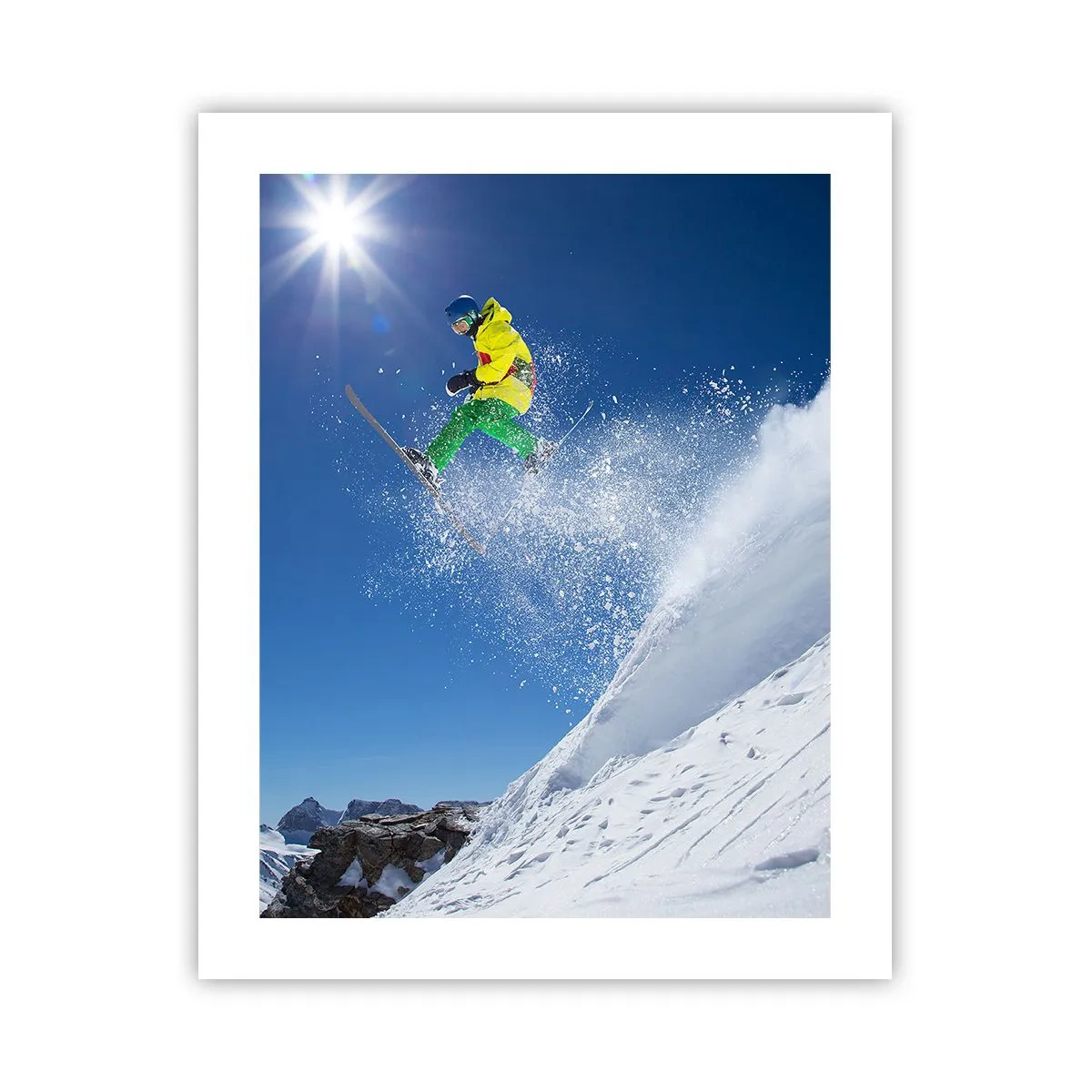 Poster - Dansend met de bergen - 40x50 cm