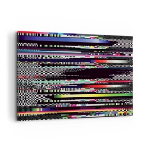 Schilderen op canvas - Het controlebeeld van de werkelijkheid - 120x80 cm